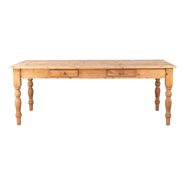 Vintage Pine Farmhouse Table, Usa 1960s For Sale