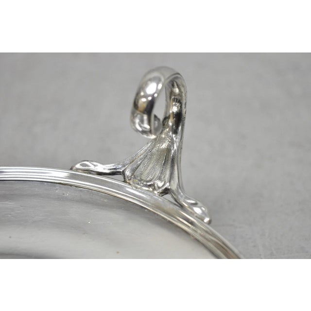 Early 20th Century Victorian Middletown Silverware Silver Plated Pedestal Candy Dish Compote For Sale - Image 10 of 16