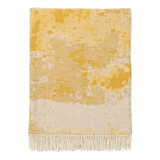 Yellow Jacquard Plaid with Stucco Pattern by Villa Como For Sale