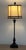 American Vintage Bronze Buffet Lamp With Shade For Sale - Image 3 of 11