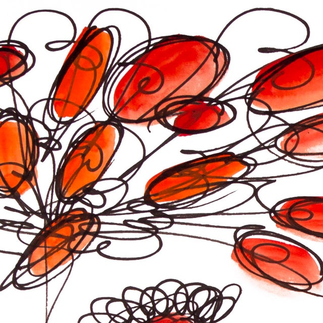 Contemporary The Exchange – Abstract Composition in Oil Markers and Acrylics on Paper, 18 × 24 In For Sale - Image 3 of 9