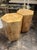 Mid-Century Modern Pair of Italian MCM Burl Elm Hex Tables For Sale - Image 3 of 6