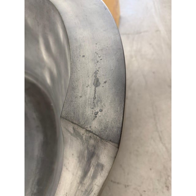 Attributed to Vladimir Kagan for Ralph Pucci Ltd Edition Grey Foundry Chairs and Ottoman For Sale - Image 10 of 15