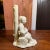 Mid 20th Century Japanese White Glazed Porcelain Old Man Figurine Flower Vase For Sale - Image 4 of 9