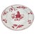French Provincial Longchamp France Porcelain Lunch Plate, Le Vigneron Winemaker Red For Sale - Image 3 of 10