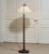 Brown Art Nouveau Floor Lamp with Twisted Wood Stand, 1940s For Sale - Image 8 of 12