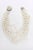 Modern Vintage Anna Lang Langani Multi Strand White Beaded Necklace and Clip on Earrings - 3 Pieces 50's For Sale - Image 3 of 9