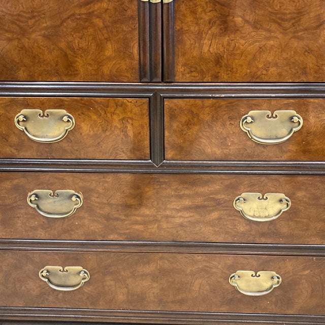 Brown 1970s Drexel High Dresser For Sale - Image 8 of 11