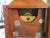 Beautiful Vintage Wood Ansonia Reproduction Tear Drop Clock 8 Day Wind Painted Glass on Door Works For Sale - Image 4 of 15