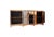 Vintage Mongolian Hand Painted Elm Wood Large Cabinet W/ Six Doors 77" W For Sale - Image 9 of 11