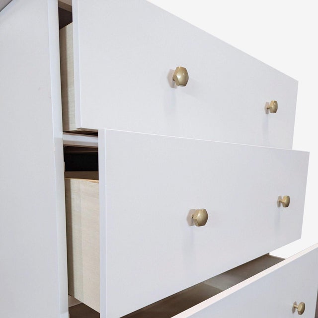 Wood Pottery Barn Teen Keaton Four Drawer Modern Dresser For Sale - Image 7 of 8