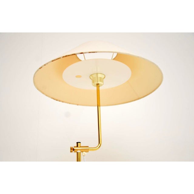 Metal Vintage Swedish Brass Rise and Fall Lamps from Bergboms, 1970, Set of 2 For Sale - Image 7 of 11