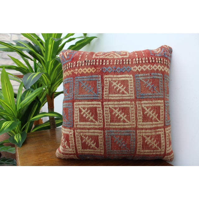 Textile 4 Turkish Kilim Decorative Pillow Covers - 16"x16" For Sale - Image 7 of 13