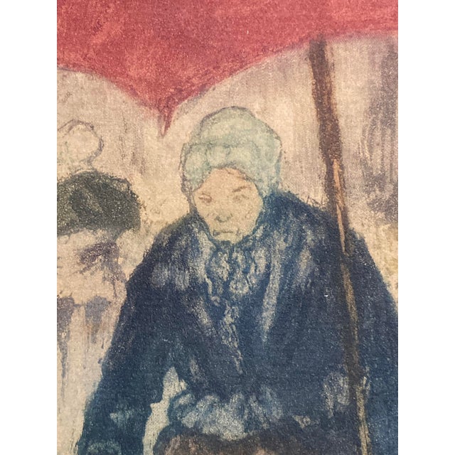 Georges Gobeau Dit Gobô, The Market of Douarnenez, Aquatint, 1890s-1910s, Framed For Sale - Image 7 of 18