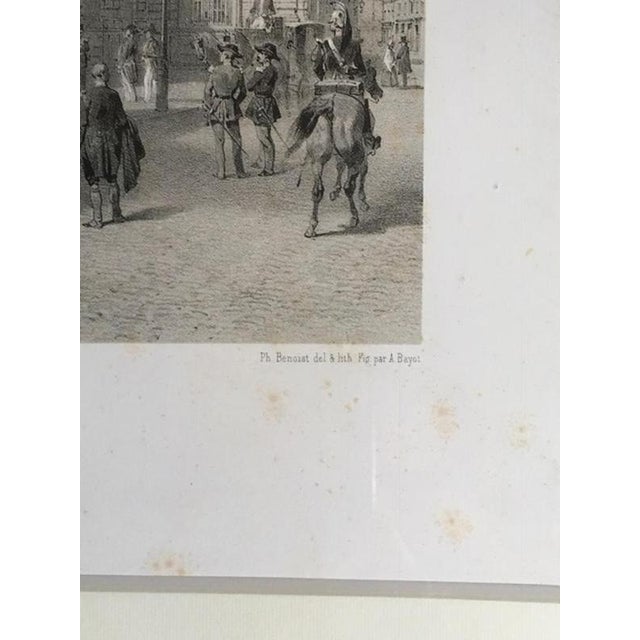 French Artist, Paris, Mid-19th Century, Black and White Print on Paper For Sale - Image 12 of 18