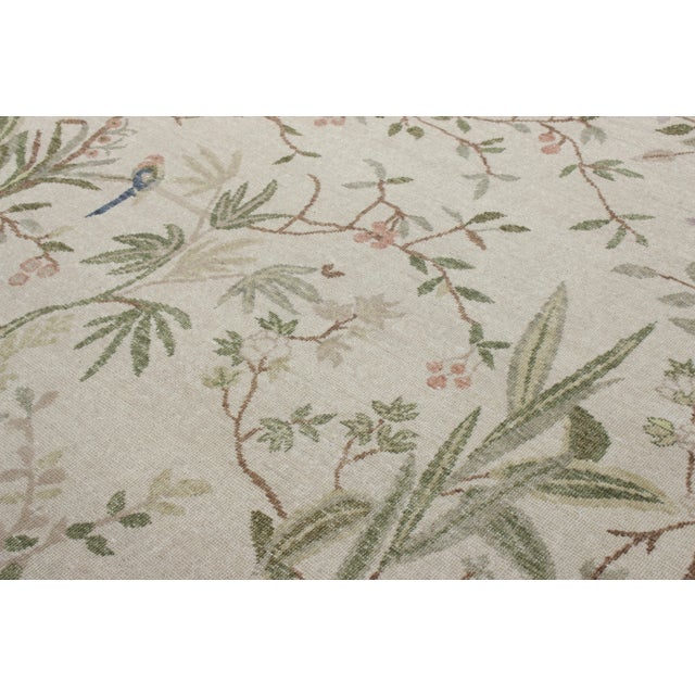 Rug & Kilim Rug & Kilim’s Mural Rug in Green, 5x8 For Sale - Image 4 of 5