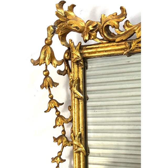 18th Century Italian Neoclassical Carved Giltwood Mirror For Sale - Image 17 of 18
