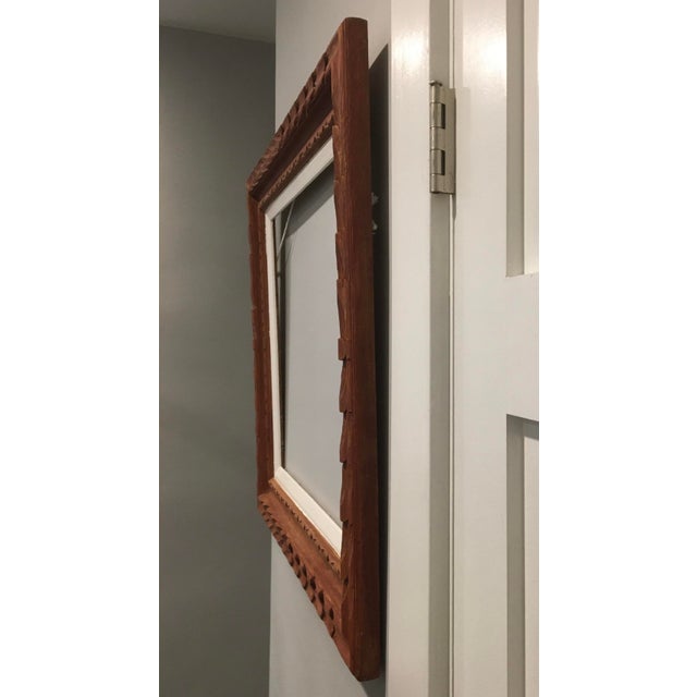 Mexican Hand Carved Wood Art Frame, Restored Chairish
