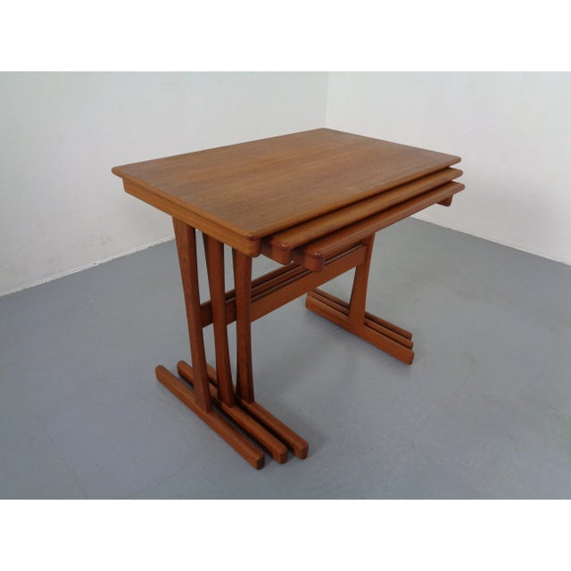 Wood Danish Teak Nesting Tables, 1960s, Set of 3 For Sale - Image 7 of 18