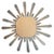 Italian Gilt Sunburst or Starburst Convex Mirror (Diameter 35) For Sale In Austin - Image 6 of 6