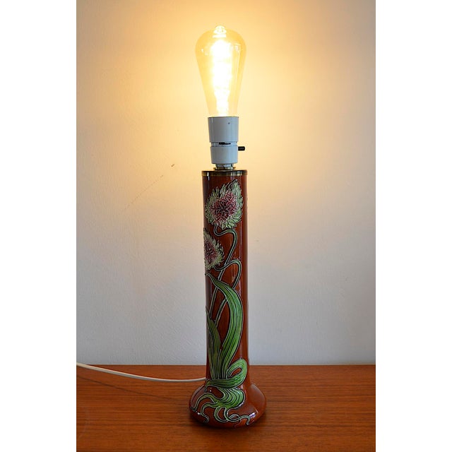 Ceramic Art Nouveau Table Lamp from Julius Dressler, Austria, 1910s For Sale - Image 7 of 11