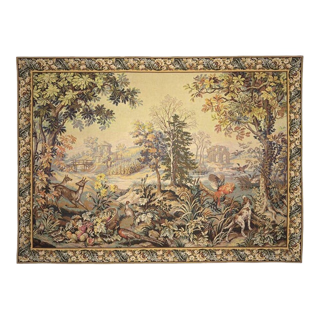 Autumn and Winter Loom Woven Tapestry - 158 X 216 Cm (5'2" X 7'1") - Requires Rod Size 5 For Sale