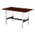 1970's Brazilian Rosewood And Steel Desk/Dining table By John Stuart For Sale