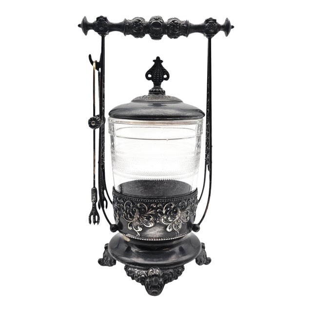 Early 20th Century Forbes Quadruple Plate Pickle Castor No. 256 9.5" For Sale