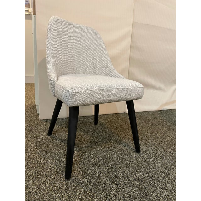 Contemporary West Elm Upholstered Dining Chairs Set of 4 Chairish