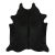 Rug & Kilim’s Contemporary Cowhide Solid Rug in Deep Black For Sale