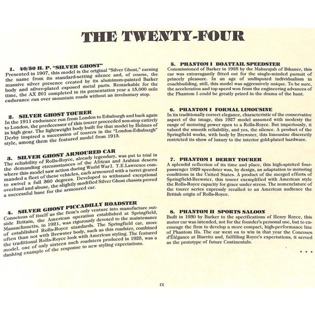 "The Spirit: Celebrating 75 Years of the Rolls-Royce Motor Car" Book 1979 For Sale - Image 9 of 12