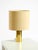 Vintage Brass Table Lamp with Wild Silk Shade from Vereinigte Werkstätten Collection, 1970s For Sale - Image 9 of 18