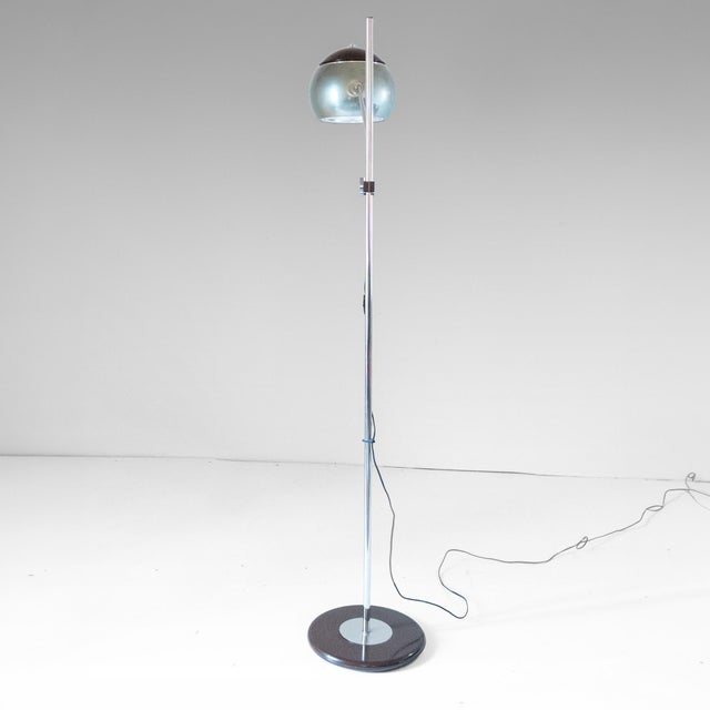 1960s Vintage Floor Lamp in Chromed Metal Structure, Italy, 1960s For Sale - Image 5 of 18