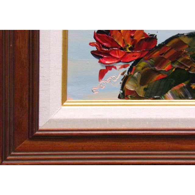 "Untitled" framed Original Acrylic Painting on Canvas by Maya Eventov Hand Signed by the Artist museum mounted, matted and...