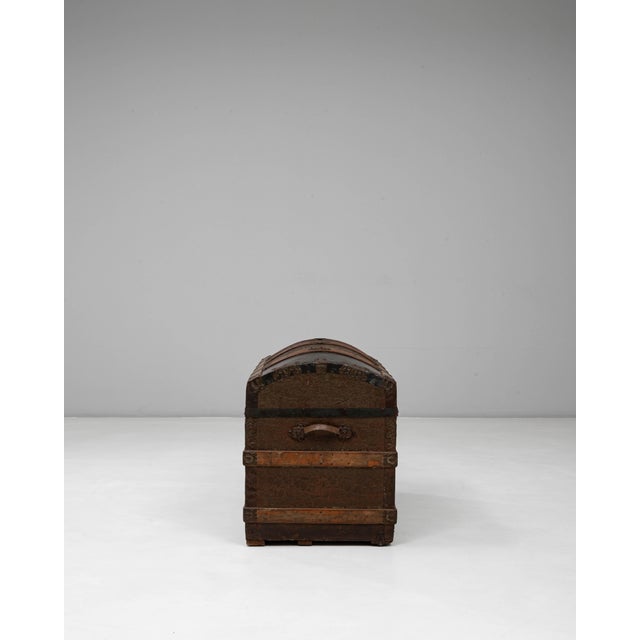 French Provincial 19th Century French Wooden Trunk For Sale - Image 3 of 18