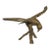 Mid 20th Century Americana Cast Brass Eagle Perched on Branch Sculpture For Sale