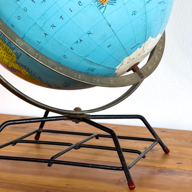 Replogle Globes Mid-Century Replogle Globe, Early 1960s For Sale - Image 4 of 5