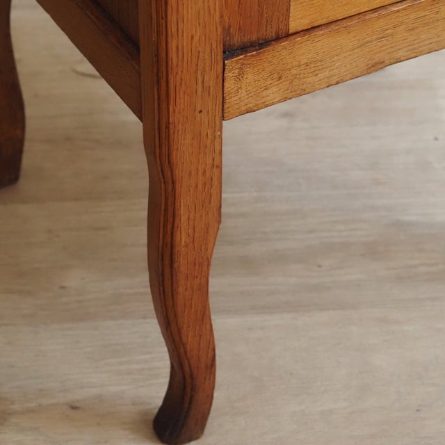 Louis XV Style Bedside Table with Marble Top, 1900 For Sale - Image 5 of 11