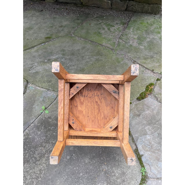 Vintage Oak Childs School Chair 1950's For Sale - Image 12 of 12