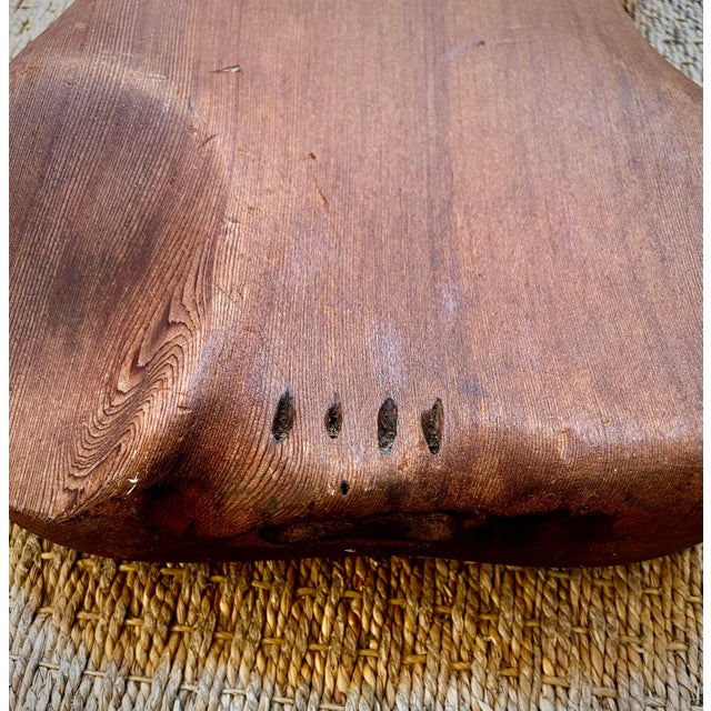 1970s Solid Teak Hand Carved Bass Guitar Sculpture For Sale In New York - Image 6 of 10