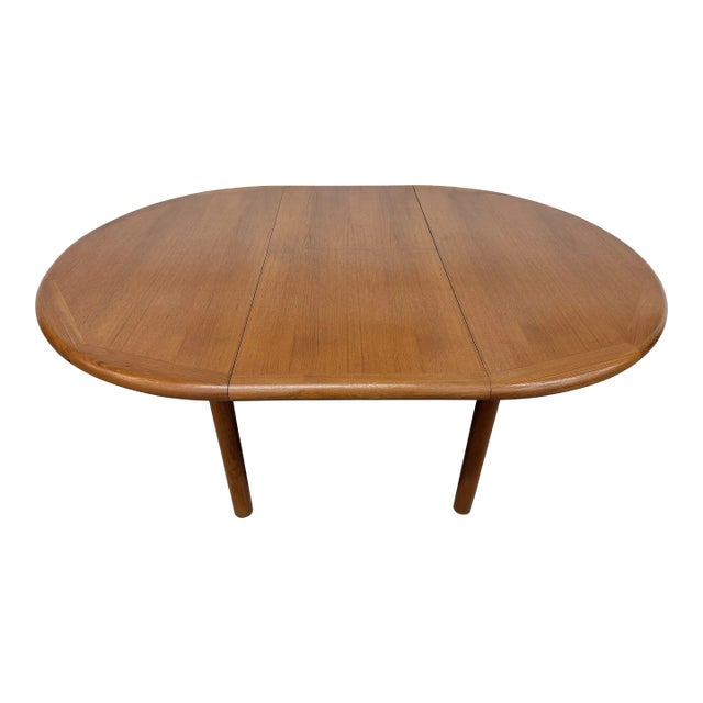 Mid-Century Danish Modern Teak Dining Table For Sale