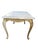 French 1960s Vintage French Marble Top Brass Accent Table For Sale - Image 3 of 5