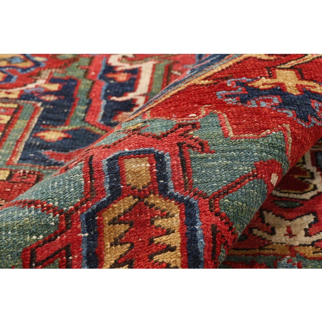 Late 19th Century Persian Heriz Rug, 08'10 X 10'10 For Sale In Dallas - Image 6 of 10