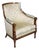 French Louis XVI Bergere Chair in Walnut by Rudolph & Hein of New York For Sale