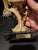 Stone Vintage Italian Fontanini- Asian Warrior and Musician Figurine Set Mid-Century Hand-Painted Sculptures on Marble Bases For Sale - Image 7 of 12