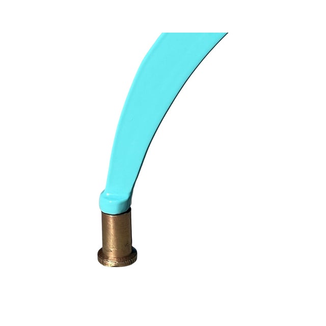 Art Deco Vintage 1940s NeoClassical Art Deco French Patio Metal Outdoor Armchairs Restored Copper Attributed to Rene Prou For Sale - Image 3 of 12