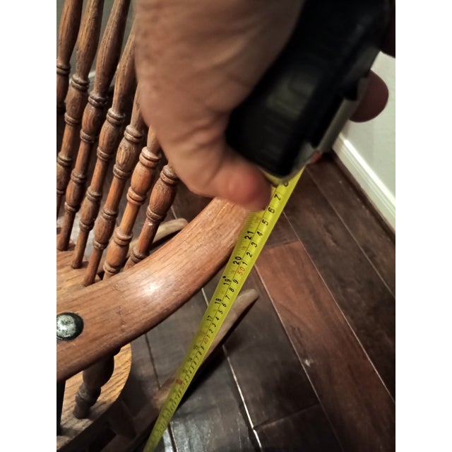 Antique Child's Oak Rocker For Sale - Image 13 of 16
