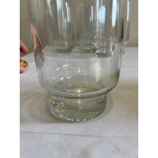 Vintage Arcoroc France Tivoli 16 Oz Clear Glass Tumblers, Set of 8 For Sale In Oklahoma City - Image 6 of 8