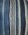 19Thc Striped indigo linen pillows with linen backing.The inserts are down & feather filled.Sold as a pair.