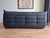 Mid-Century Modern Togo Sofa in Black Leather by Michel Ducaroy for Ligne Roset For Sale - Image 3 of 7